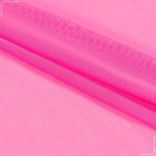 Ткани сетка - Сетка стрейч ярко-розовая