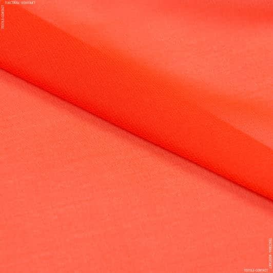 Ткани ненатуральные ткани - Шифон Гавайи софт оранжево-морковный