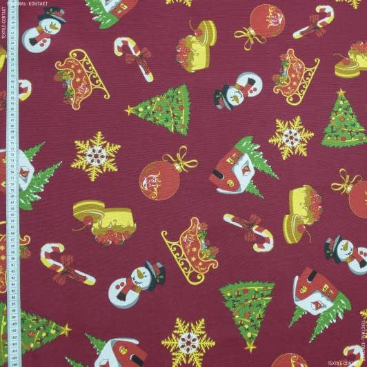 Тканини для скрапбукінга - Декоративна  новорічна тканина пастель/pastel