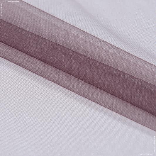 Ткани для украшения и упаковки подарков - Микросетка Энжел пурпурно-сливовая