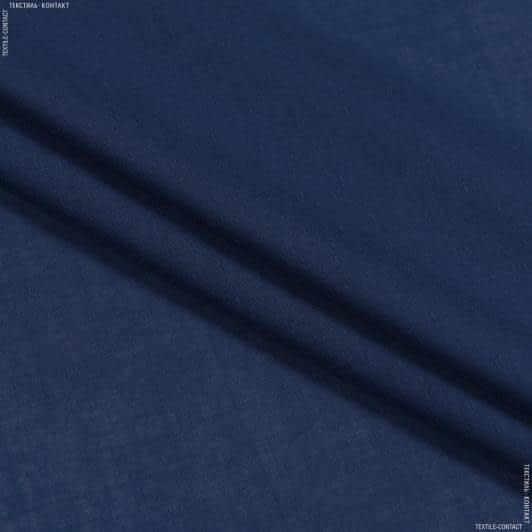 Ткани для рубашек - Батист темно-синий