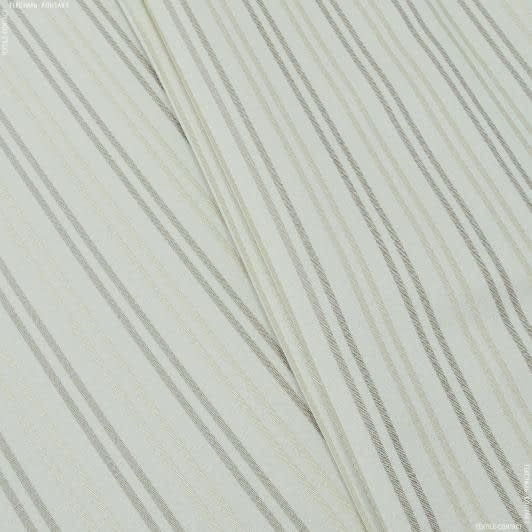 Тканини портьєрні тканини - Декоративна тканина Армавір смуга колір крем брюле,т.пісок