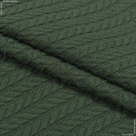 Ткани для покрывал - Ткань пике гладкокрашенная темно зеленая