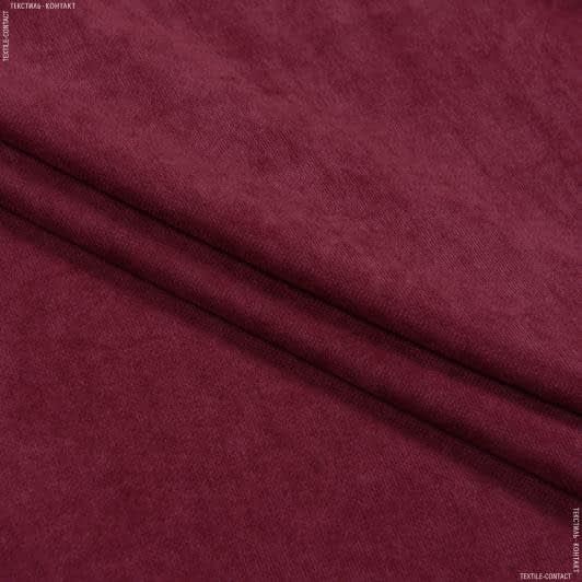 Тканини для чохлів на стільці - Декоративний нубук Арвін 2/ Канвас бордовий