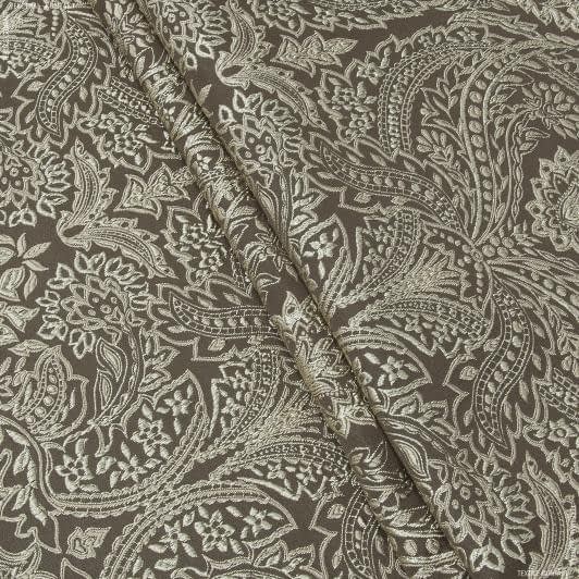 Ткани для римских штор - Декоративная ткань Самира коричневый,бежевый