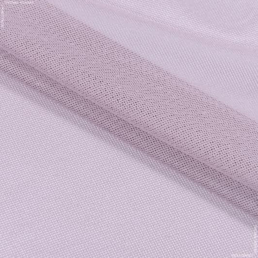 Тканини гардинні тканини - Тюль сітка Крафт колір аметист з обважнювачем