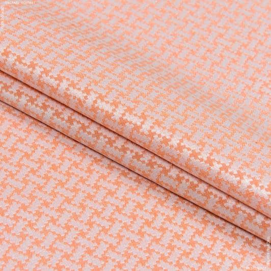 Ткани для декоративных подушек - Скатертная ткань  ТАУЛАС (сток) / TAULAS оранжевый