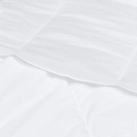 Ткани для верхней одежды - Плащевая Фортуна стеганая с синтепоном 100г/м полоса 7см белый