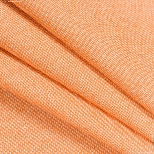 Ткани для мягких игрушек - Декоративная ткань Нова меланж оранжевая