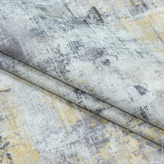 Ткани портьерные ткани - Декоративная ткань панама Нагоя/NAGOYA серый,желтый