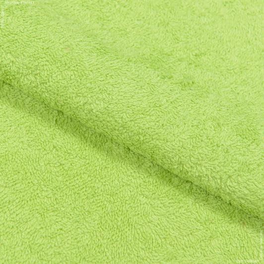 Ткани для постельного белья - Ткань махровая двусторонняя фисташковый
