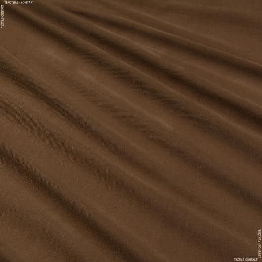 Тканини для декоративних подушок - Велюр-липучка коричневий