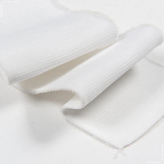 Ткани для футболок - Воротник-манжет белый (арт 123012) БРАК