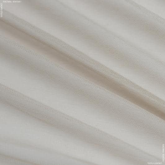 Тканини гардинні тканини - Тюль Еллі світло бежевий з обважнювачем