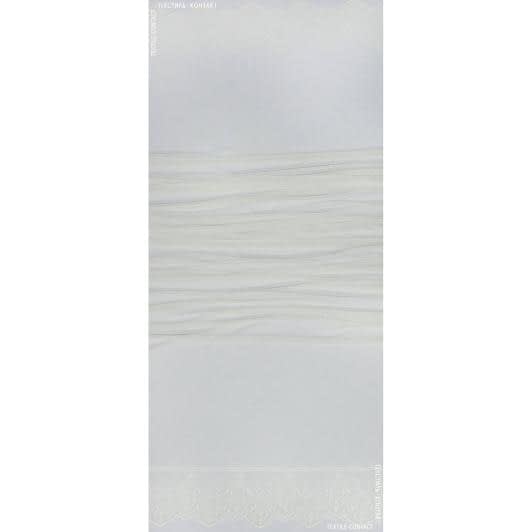 Ткани гардинные ткани - Гардинное полотно / гипюр Муза крем (2-х сторонний фестон)