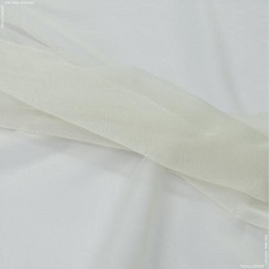 Тканини гардинні тканини - Тюль сітка Мікро нет колір крем-брюле з обважнювачем