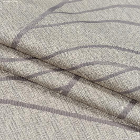 Ткани портьерные ткани - Декоративная ткань Форест  геометрия св.серый