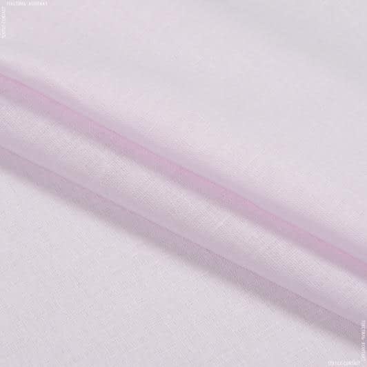 Тканини льон - Тканина напівльняна рожева