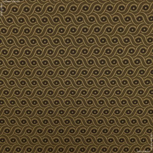 Ткани для чехлов на стулья - Декор-гобелен   бора старое золото,коричневый