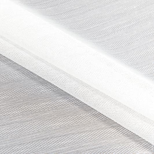 Тканини гардинні тканини - Тюль жаккард Лоренса ялинка колір світлий крем з обважнювачем