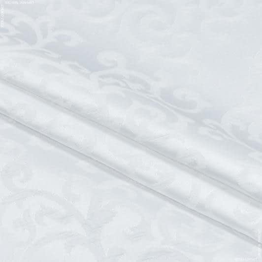 Ткани жаккард - Скатертная  ткань кали/ kali белый