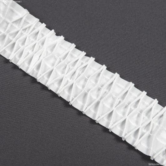 Ткани фурнитура для декора - Тесьма шторная Соты мелкие матовая КС-1:2.5 60мм±0.5мм/50м