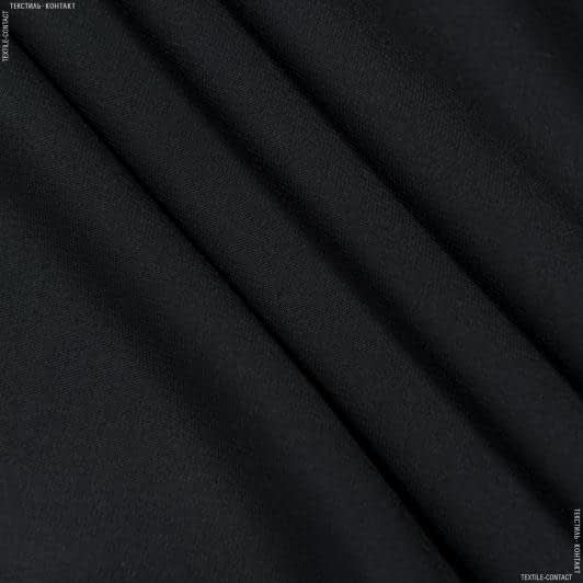 Ткани для платков и бандан - Шифон стрейч черный
