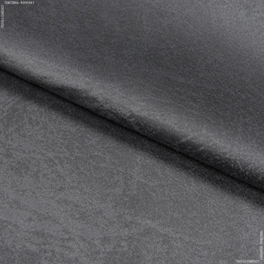Тканини для перетяжки меблів - Замша двостороння з тисненням Міран -2 ХАРД / MIRAN т.сірий