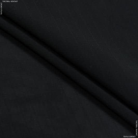 Тканини всі тканини - Шифон чорний у мікросмужку