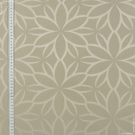 Ткани для римских штор - Портьерная  ткань Муту /MUTY-84 цветок цвет песок