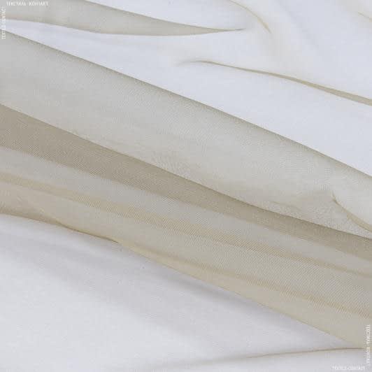 Тканини гардинні тканини - Тюль сітка лайт Віва колір св.какао з обважнювачем