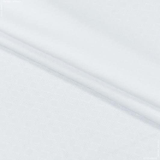 Тканини для суконь - Платтяний жакард ромби білий