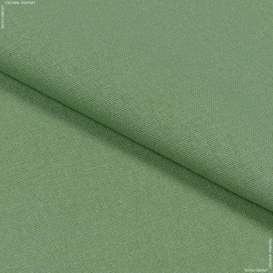 Тканини для штор - Декоративний Льон зелена оливка