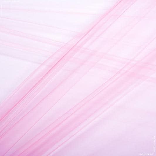 Тканини для декору - Фатин блискучий рожево-кораловий