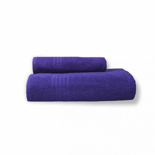 Тканини махрові рушники - Рушник махролвий  70х140 фіолетовий