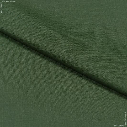 Ткани для брюк - Костюмная Лексус  оливковый