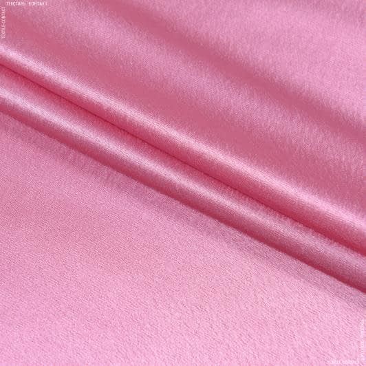 Ткани для банкетных и фуршетных юбок - Креп-сатин темно-розовый БРАК