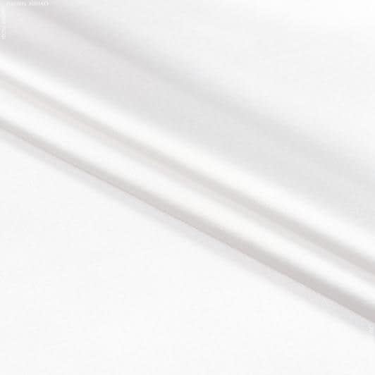 Ткани для белья - Атлас шелк стрейч белый