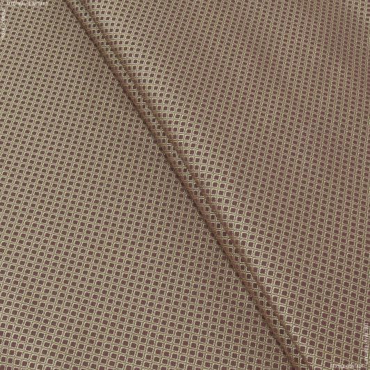 Тканини портьєрні тканини - Декоративна тканина Армавір ромб бордова
