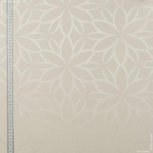 Тканини портьєрні тканини - Портьєрна тканина Муту /MUTY-84 квітка колір крем брюле