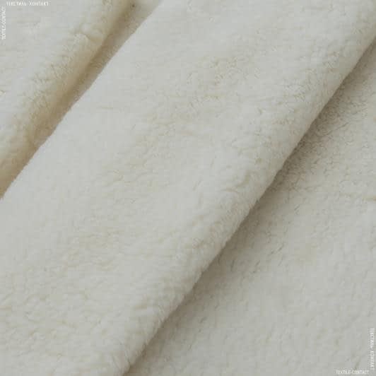 Ткани для мягких игрушек - Мех под овчину белый