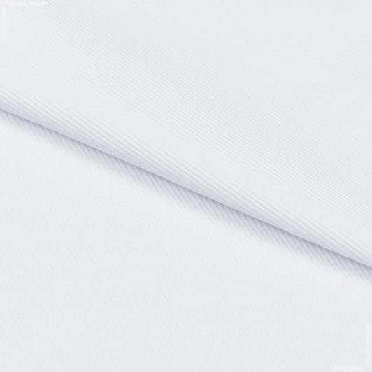 Ткани для брюк - Коттон плотный диагональ белый