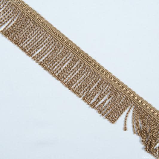 Ткани фурнитура для декора - Бахрома солар спираль карамель