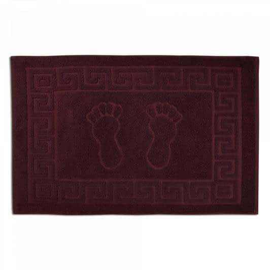 Ткани махровые полотенца - Полотенце махровое "Ножки"  50х70 коричневый
