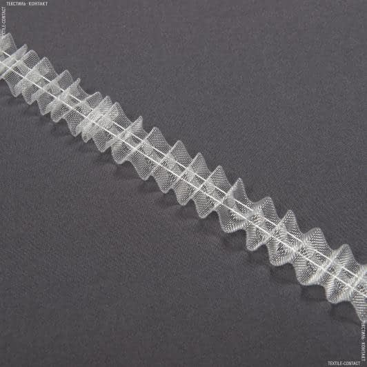 Ткани готовые изделия - Тесьма шторная Равномерная нефиксированная прозрачная 25мм±0.5мм/100м