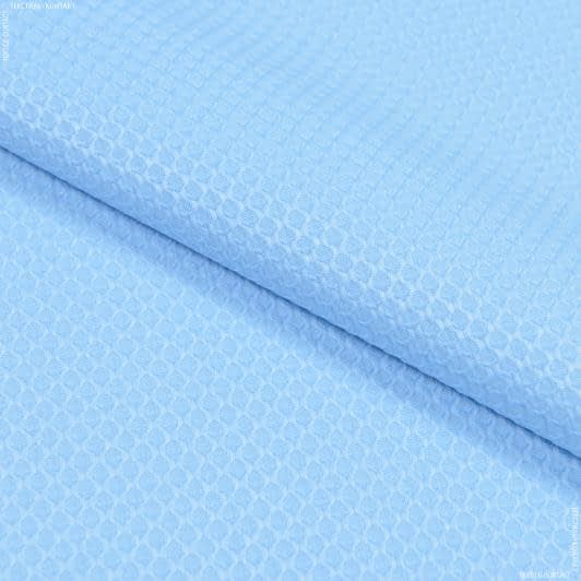 Тканини для костюмів - Костюмний жакард блакитний