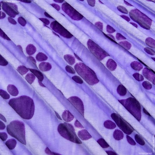 Ткани для костюмов - Флис велсофт  фиолетовый