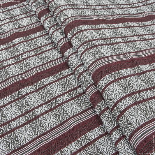 Тканини для декоративних подушок - Гобелен Торбан/TORBAN бордо,коричневий