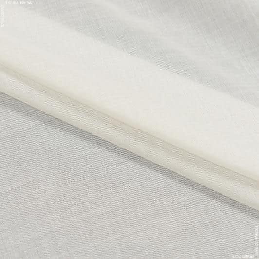 Ткани гардинные ткани - Тюль батист Эксен цвет сливочный с утяжелителем