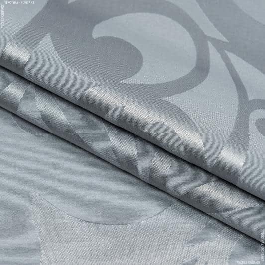 Тканини для скатертин - Тканина з акриловим просоченням Жакард Ресінадо сірий